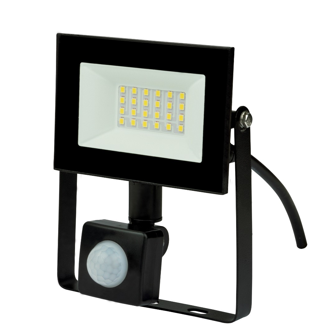 ULF-F62-30W/6500K SENSOR IP54 200-240В BLACK Прожектор светодиодный с датчиком движения и освещеннос ULF-F62-30W/6500K SENSOR IP54 200-240В BLACK Прожектор светодиодный с датчиком движения и освещеннос