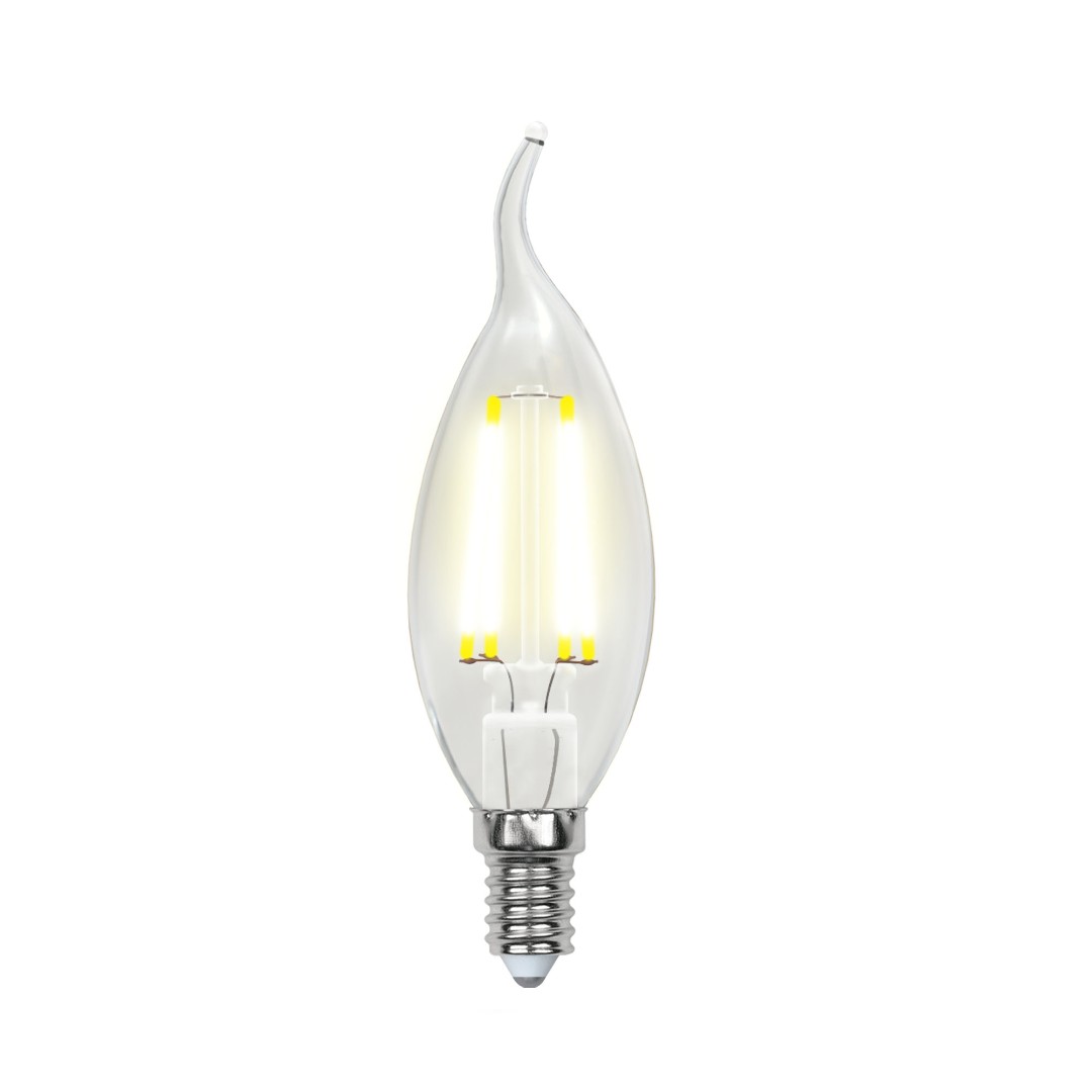 LED-CW35-5W/NW/E14/CL/DIM GLA01TR Лампа светодиодная диммируемая. Форма свеча на ветру